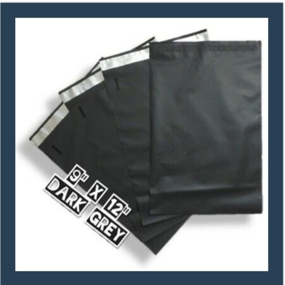 Other - (10) 9x12 - Dark Grey Privacy Shield Poly Mailers